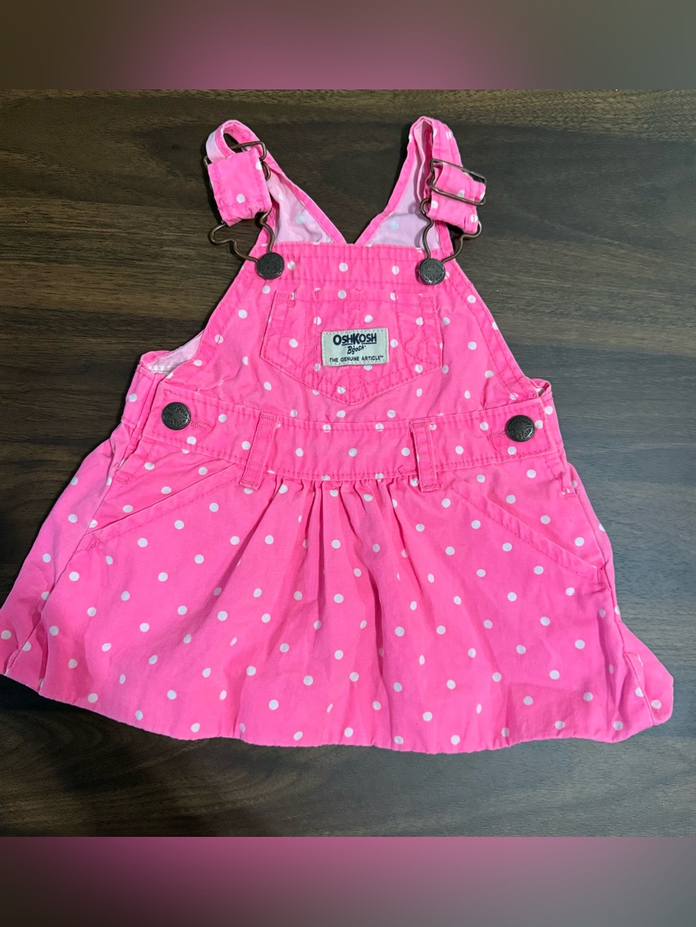 Baby girl Oshkosh overalls dress